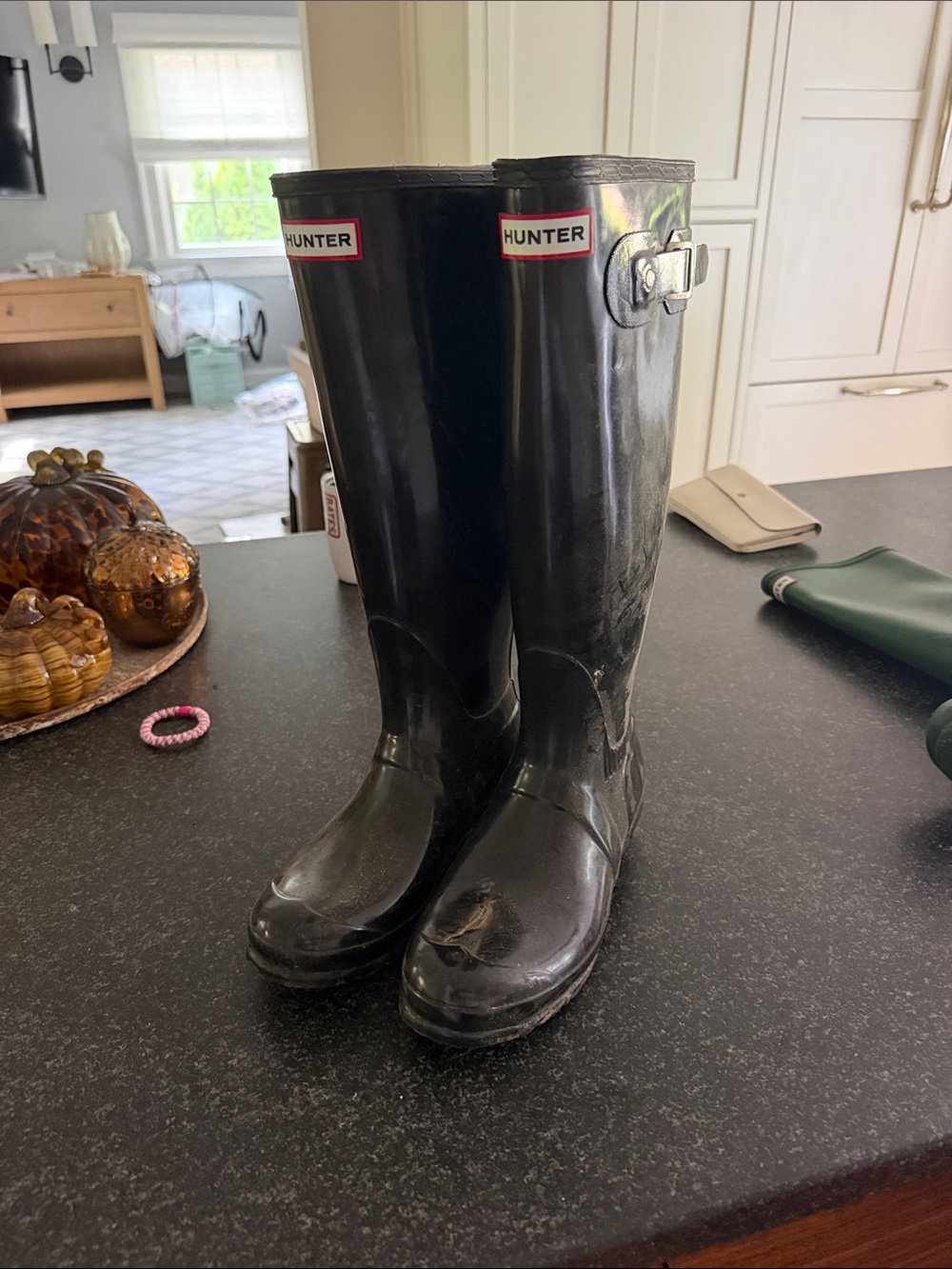 Black Hunter rain boots